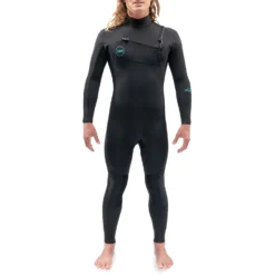 Dakine Mission 4/3mm Chest-Zip Fullsuit Wetsuit - Black