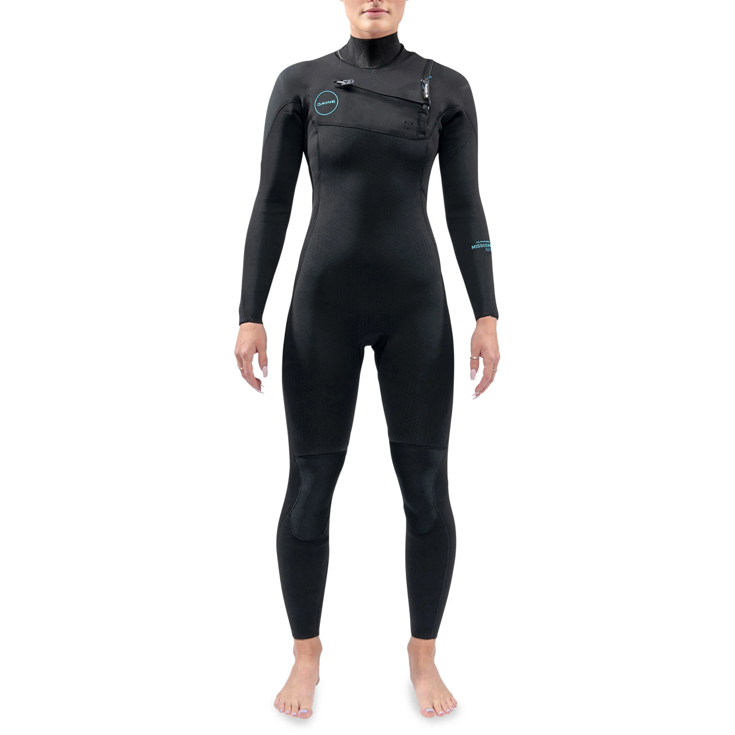 Dakine Womens Mission 4/3mm Chest-Zip Fullsuit Wetsuit - Black 1 Dakine Womens Mission 4/3mm Chest-Zip Fullsuit Wetsuit - Black