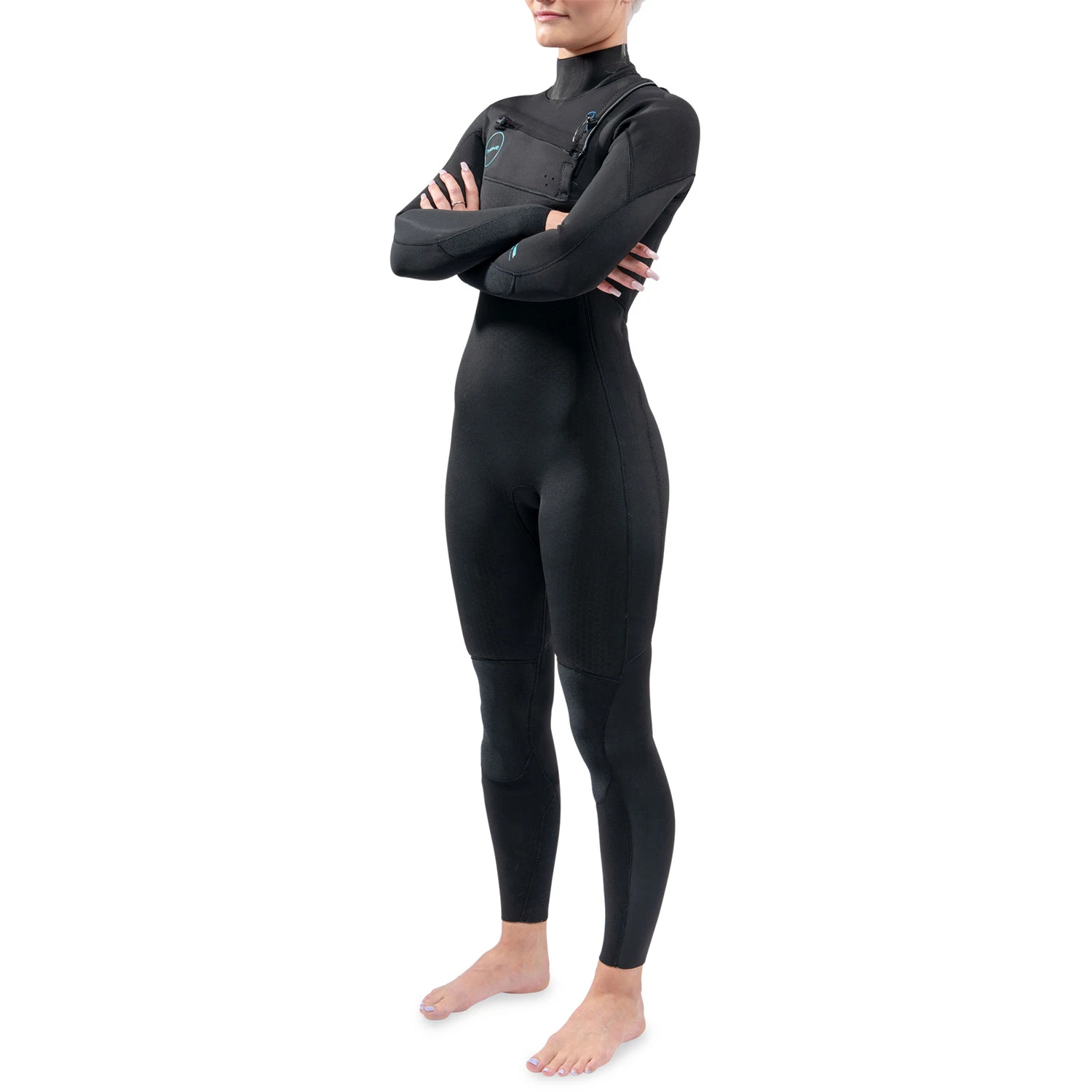 Dakine Womens Mission 4/3mm Chest-Zip Fullsuit Wetsuit - Black 2 Dakine Womens Mission 4/3mm Chest-Zip Fullsuit Wetsuit - Black - Image 2