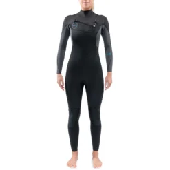 Dakine Womens Quantum 3/2mm Chest-Zip Wetsuit - Black
