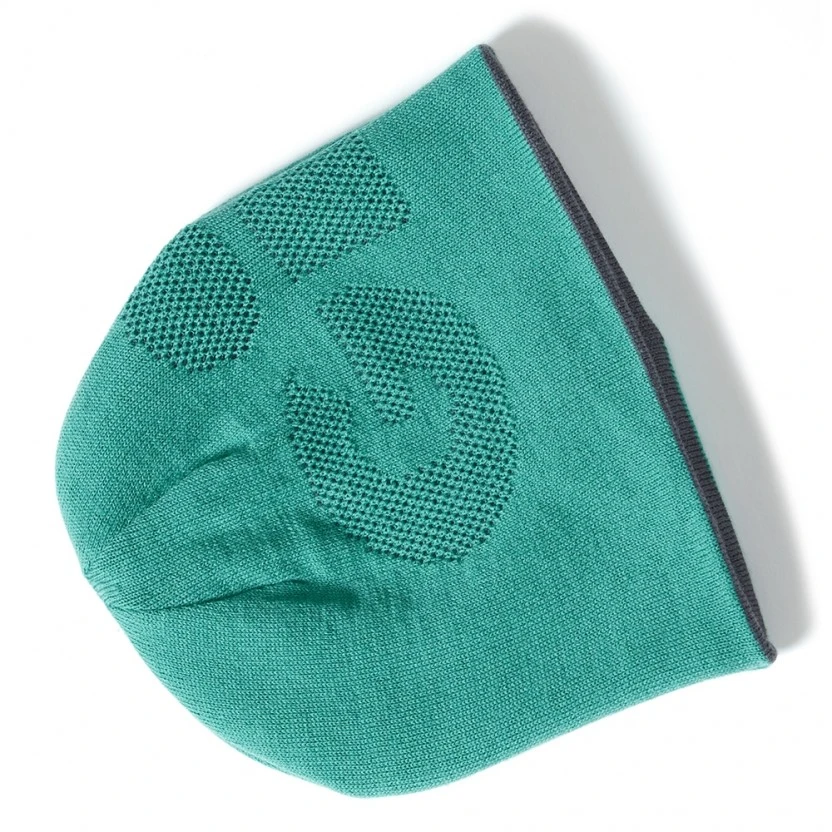 Gill Reversible Knit Beanie - Grey/Turquoise 2 Gill Reversible Knit Beanie - Grey/Turquoise - Image 2