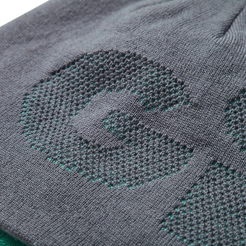 Gill Reversible Knit Beanie - Grey/Turquoise 3 Gill Reversible Knit Beanie - Grey/Turquoise - Image 3