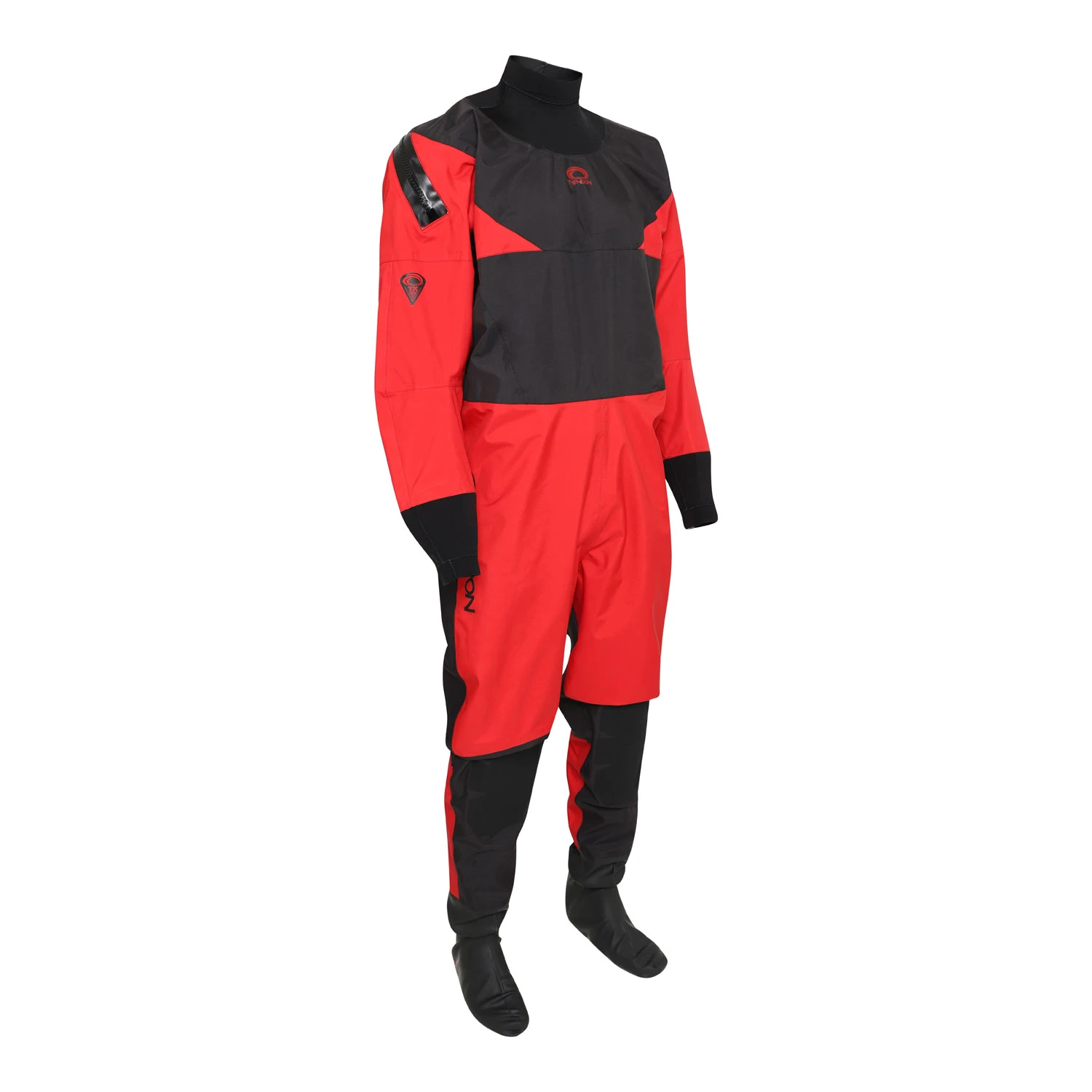 Typhoon Hypercurve Drysuit & Undersuit - Red/Black 2 Typhoon Hypercurve Drysuit & Undersuit - Red/Black - Image 2