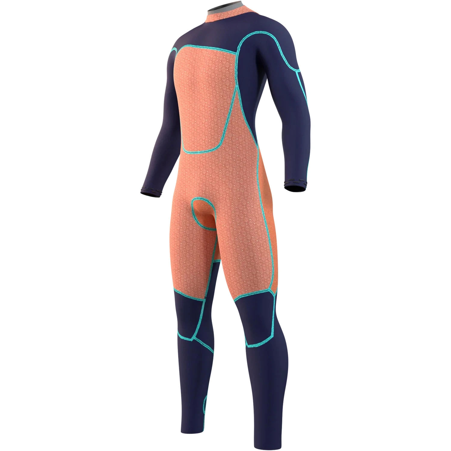 Mystic MAJESTIC 5/4 GBS Back Zip Wetsuit - Navy 3 Mystic MAJESTIC 5/4 GBS Back Zip Wetsuit - Navy - Image 3