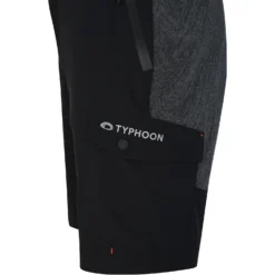 Typhoon TX-1 Deck / Powerboat Trousers - Black -GILL || Mystic || Palm Sales Store 2024 Typhoon 430640 TX 1 Deck Shorts Black 5 detail