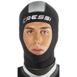 Cressi 5mm Wetsuit Hood - Black/Silver